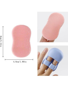 Paquete de 6 cepillos faciales de silicona NentMent 8x4.8cm 2