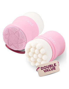 Exfoliador Facial de Silicona SILKLE - Paquete de 2 Rosa