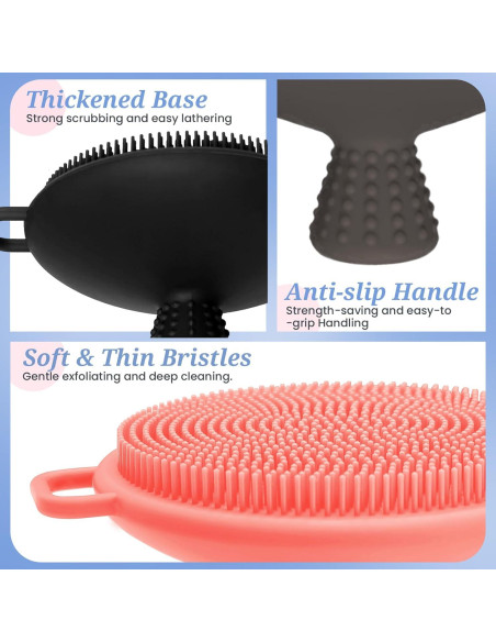 Exfoliador Facial de Silicona GEENOA con Mango Antideslizante