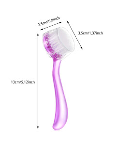 6 Piezas Cepillos Faciales Exfoliantes Patelai con Mango Acrílico 2