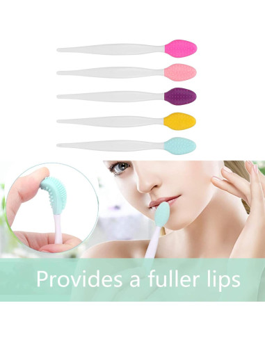 Juego de Cepillos de Limpieza Facial Dioche - 5 Silicona + 2 Exfoliantes