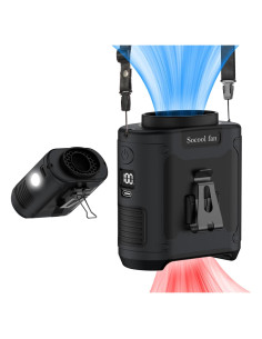 Ventilador Portátil Socool K50 10000mAh 5 Velocidades Negro