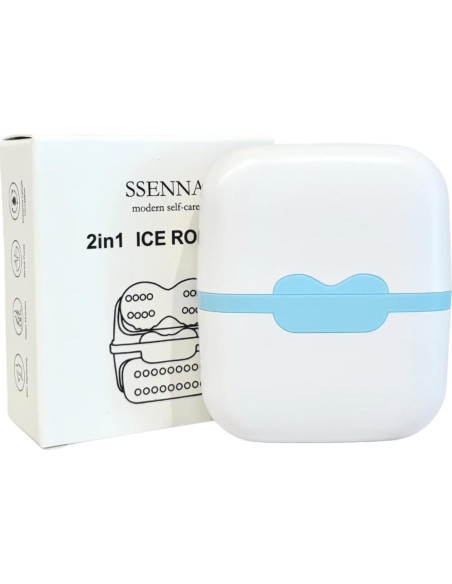 Rodillo de Hielo 2 en 1 SSENNA para Moldeo Facial y Corporal Rodillo de Hielo 2 en 1 SSENNA para Moldeo Facial y Corporal