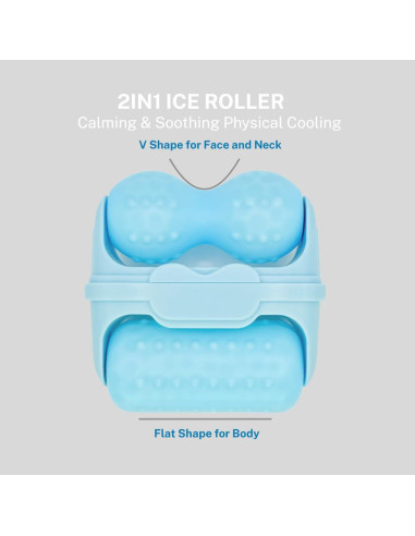 Rodillo de Hielo 2 en 1 SSENNA para Moldeo Facial y Corporal
