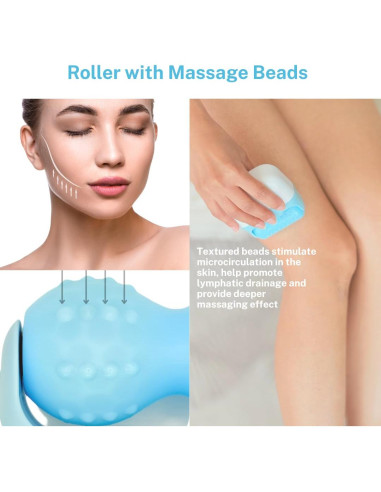Rodillo de Hielo 2 en 1 SSENNA para Moldeo Facial y Corporal