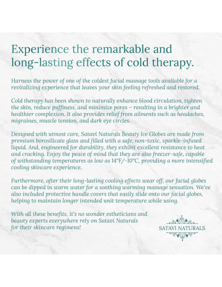 Esferas de Hielo de Belleza Satavi Naturals - Tratamiento Facial