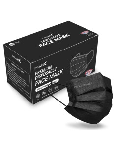 Mascarillas desechables EcoGuard 4 capas grado médico 50 unidades