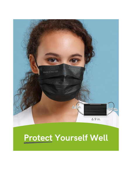 Mascarillas desechables EcoGuard 4 capas grado médico 50 unidades