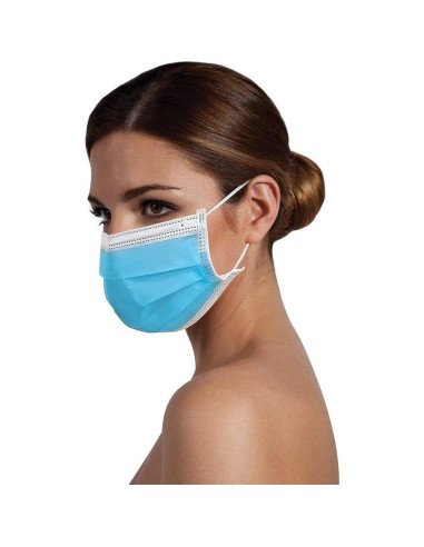 Mascarillas Desechables ForPro 3 Capas 50 Unidades Azul