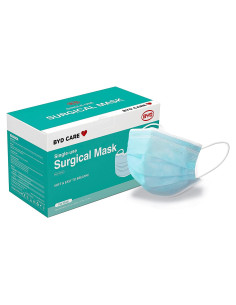 Máscaras desechables 3 capas BYD CARE, 50 unidades, protección diaria