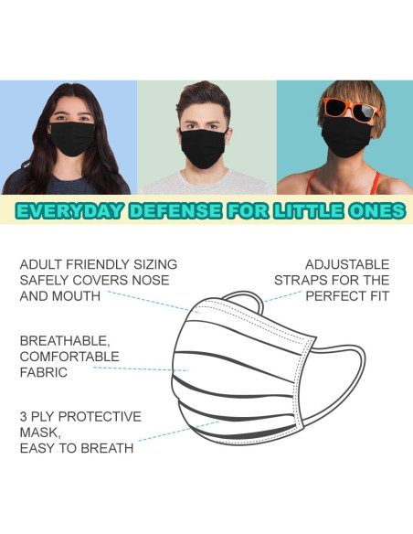 Paquete de 100 Mascarillas Desechables 3 Capas Electret