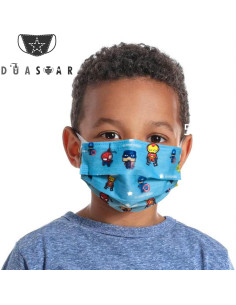 Mascarillas desechables para niños DUASTAR 50 piezas 3 capas 2
