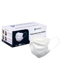 Máscaras Faciales Desechables Patriot Medical 50 Unidades 3 Capas