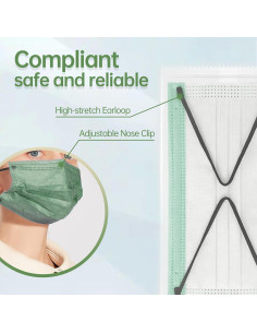 Mascarillas Desechables Jointown 3 Capas Color Morandi - 50 Unidades 2