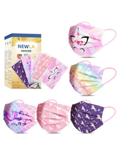 Mascarillas Desechables para Niños NEWLA - 50 Unidades Unicornio