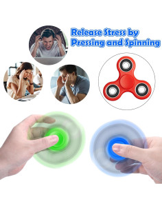 Fidget Spinner SCIONE Paquete de 5 Juguetes Antiestrés 2