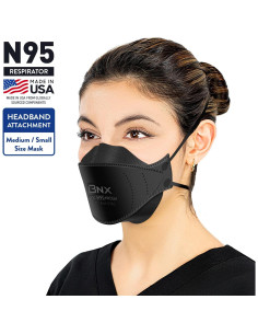 Máscara N95 BNX Certificada NIOSH 20-Pack - Negro 2