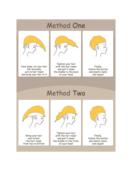 Paquete de 3 Toallas de Microfibra YHPDYL para Cabello Secado Rápido