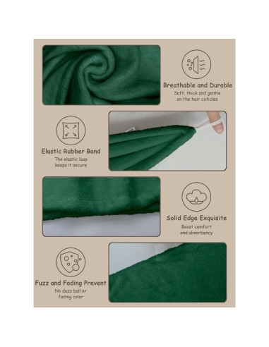 Paquete de 3 Toallas de Microfibra YHPDYL para Cabello Secado Rápido