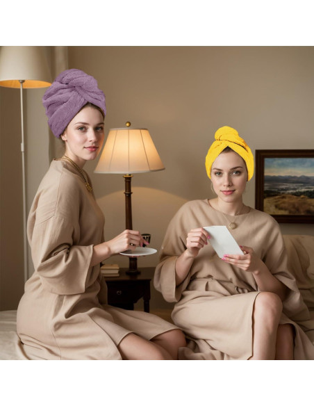 Paquete de 3 Toallas de Microfibra YHPDYL para Cabello Secado Rápido