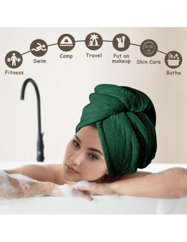 Paquete de 3 Toallas de Microfibra YHPDYL para Cabello Secado Rápido