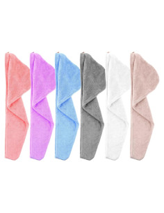 Toallas de Microfibra para Secar el Cabello MAQUITA 6pcs 24x60cm