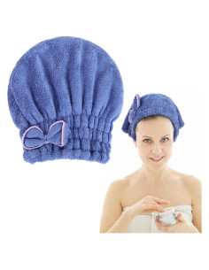 Gorro de Ducha Absorbente Ptwola Microfibra Coral 29x25cm