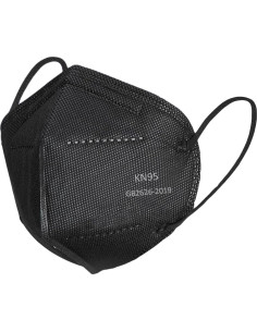 Mascarillas KN95 Negras 100 Unidades 5 Capas Transpirables 2