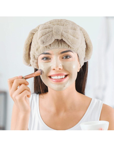 Paquete de 2 Gorras de Secado de Cabello AEVBSOY Microfibra