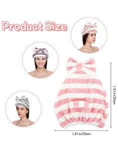 3 Toallas de Microfibra para Cabello LAGAHS - Secado Rápido 2