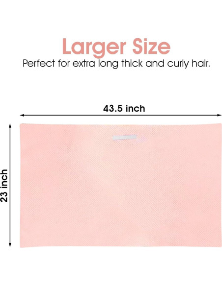 Toalla de Microfibra para Cabello TEAKADO Rosa 110.5x58.4cm