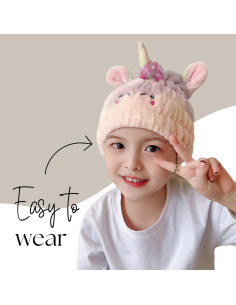 Toalla de Microfibra para Cabello Niños LCBD Unicornio 20cm 2