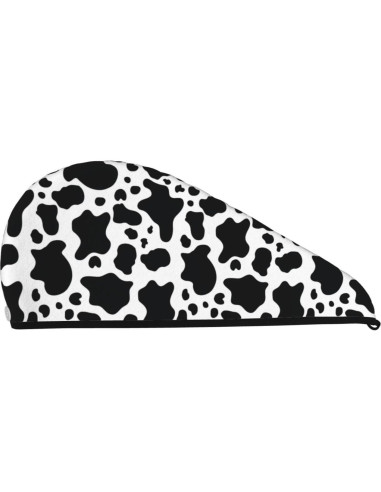 Gorro de Secado de Cabello SYHEART Microfibra Vaca Negra 64x25cm