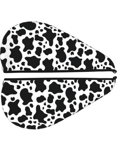 Gorro de Secado de Cabello SYHEART Microfibra Vaca Negra 64x25cm