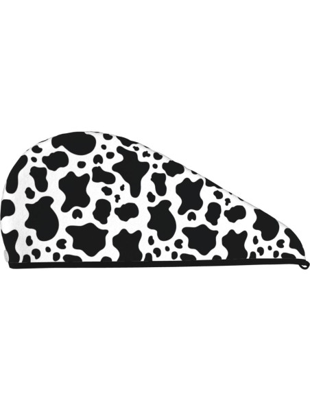 Gorro de Secado de Cabello SYHEART Microfibra Vaca Negra 64x25cm