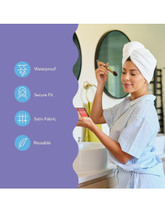 Toalla de Microfibra Turbie Twist y Gorro de Ducha Stylin' 2