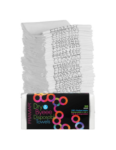 Toallas desechables biodegradables FRAMAR Dry & Byeee - 50 unidades