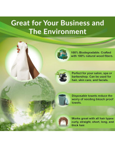 Toallas desechables biodegradables FRAMAR Dry & Byeee - 50 unidades 2