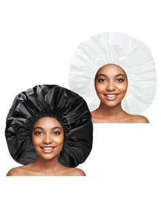 Gorros de Ducha Jumbo CHFONG 2 PCS Impermeables para Mujeres