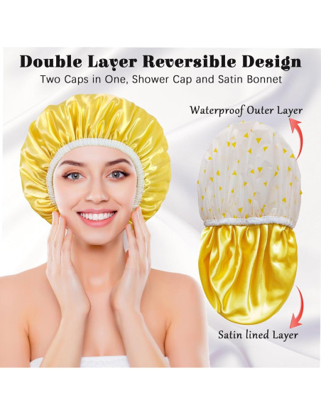Gorro de Ducha Reutilizable Impermeable Choshion Grande Gorro de Ducha Reutilizable Impermeable Choshion Grande