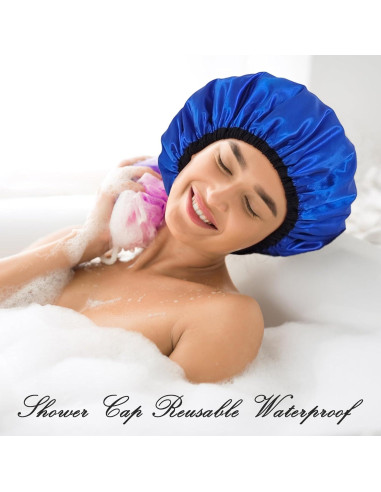 Gorro de Ducha Reutilizable Choshion Doble Capa Impermeable