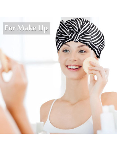 Gorras de Ducha Reutilizables Floraltop - 4 Piezas Impermeables