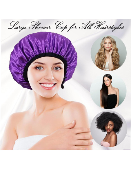 Gorro de Ducha Reutilizable Choshion Doble Capa Impermeable Gorro de Ducha Reutilizable Choshion Doble Capa Impermeable