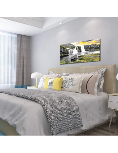 Arte de Pared en Lienzo RnnJoile Cascada Kirkjufellsfoss 121x61 cm