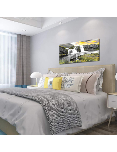Arte de Pared en Lienzo RnnJoile Cascada Kirkjufellsfoss 121x61 cm