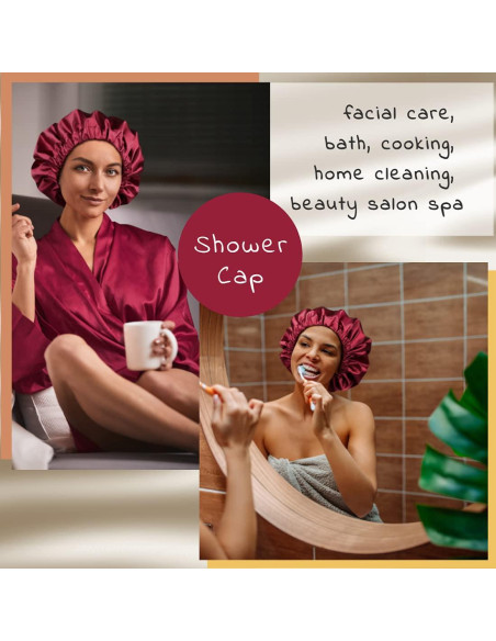 Gorro de Ducha Jumbo Impermeable Heerf para Cabello Largo Gorro de Ducha Jumbo Impermeable Heerf para Cabello Largo