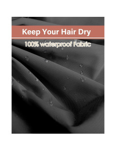 Gorro de Ducha Aquior Extra Grande Negro para Mujeres 2