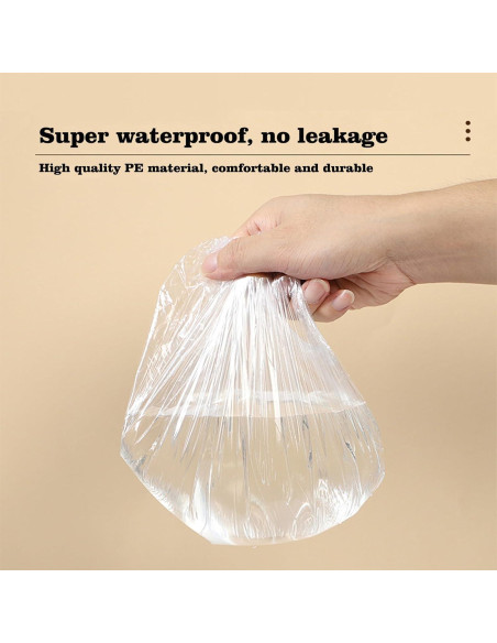 200 Gorras de Ducha Desechables MISSJOJIAY Impermeables 46 cm