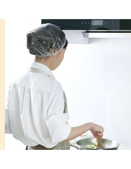 200 Gorras de Ducha Desechables MISSJOJIAY Impermeables 46 cm