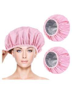 Paquete de 2 Gorras Térmicas Sorcristy Rosa para Ducha